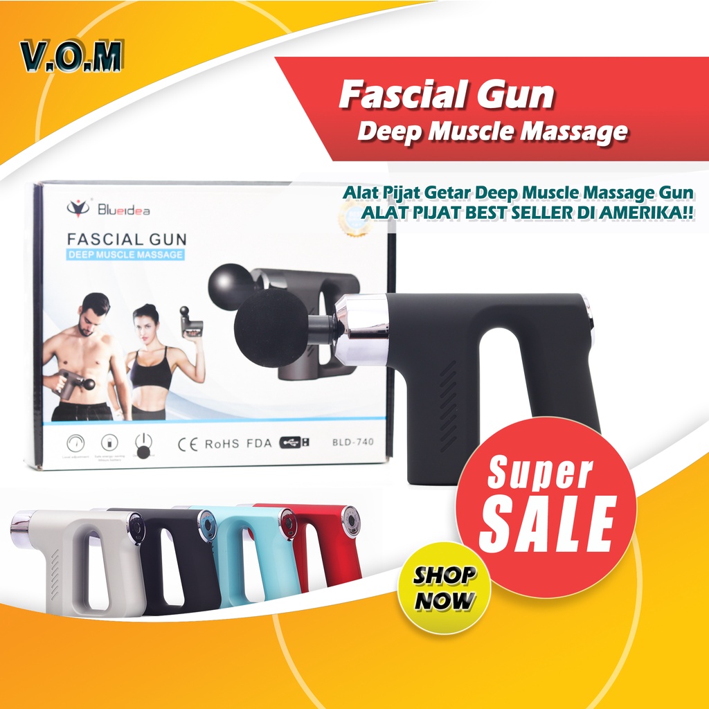 Fascial Gun Deep Muscle Massage - Alat Pijat Otot Getar Elektrik 0700