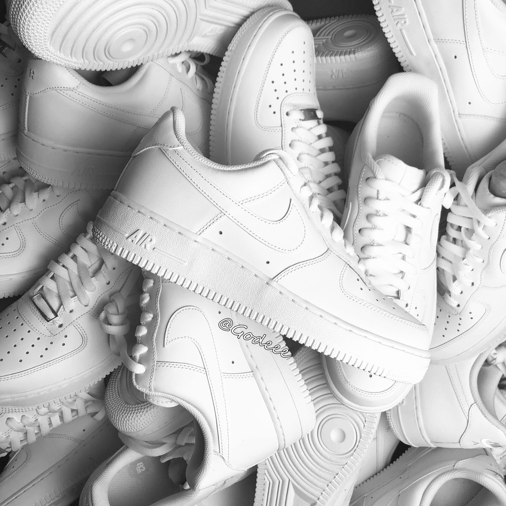 all white af1 low