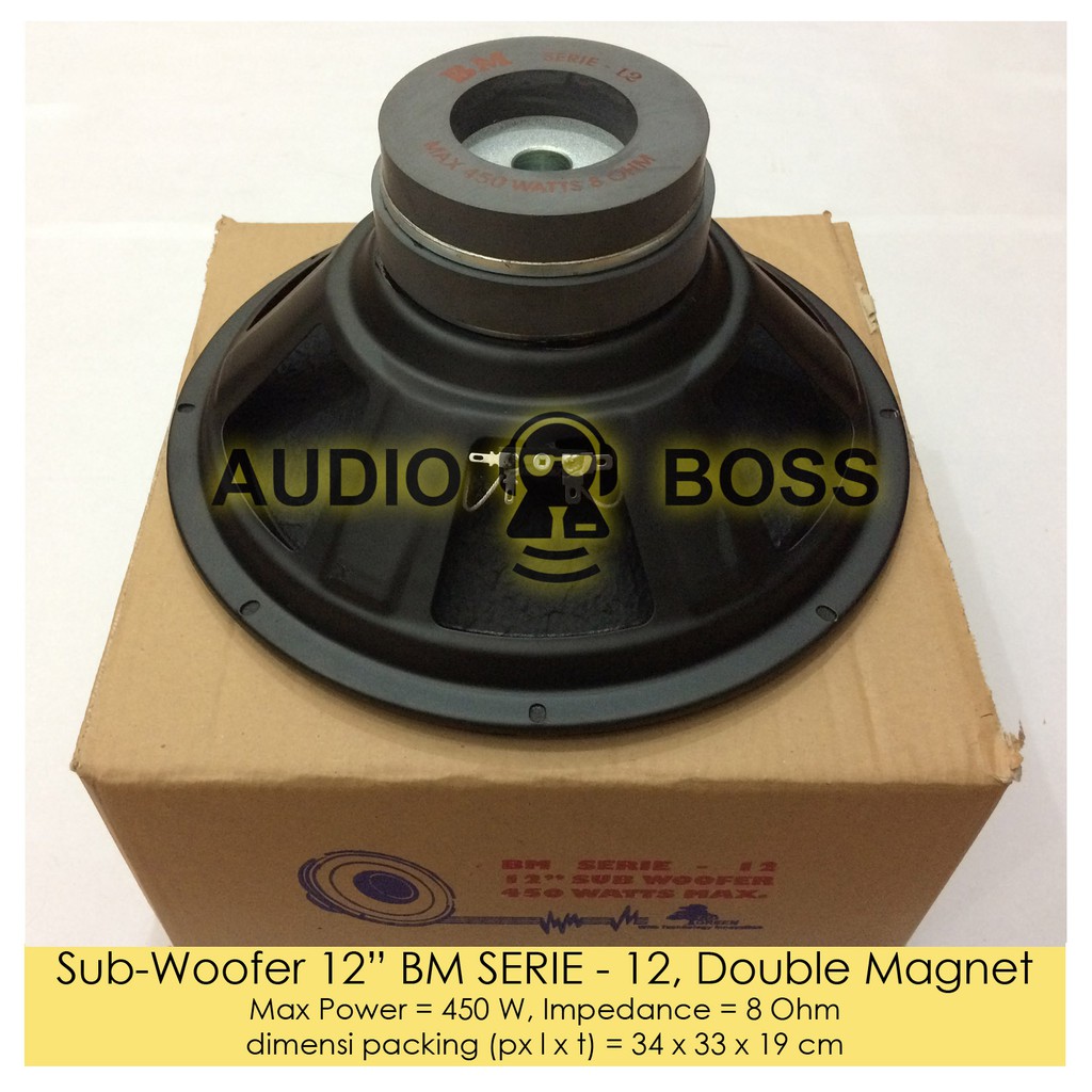 Speaker Subwoofer 12 inch BM SERIE - 12 Double Magnet / Subwoofer 12" BM SERIE