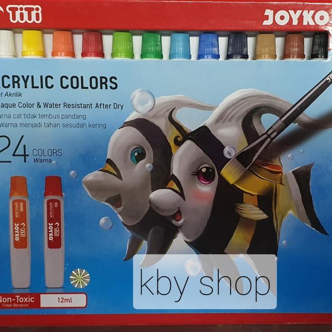 

TERBARUU!! Cat Acrylic TITI 24 Warna AC-12ML-24 Akrilik cat air COD