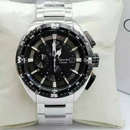 JAM TANGAN PRIA ALEXANDRE CHRISTIE 6436 RANTAI