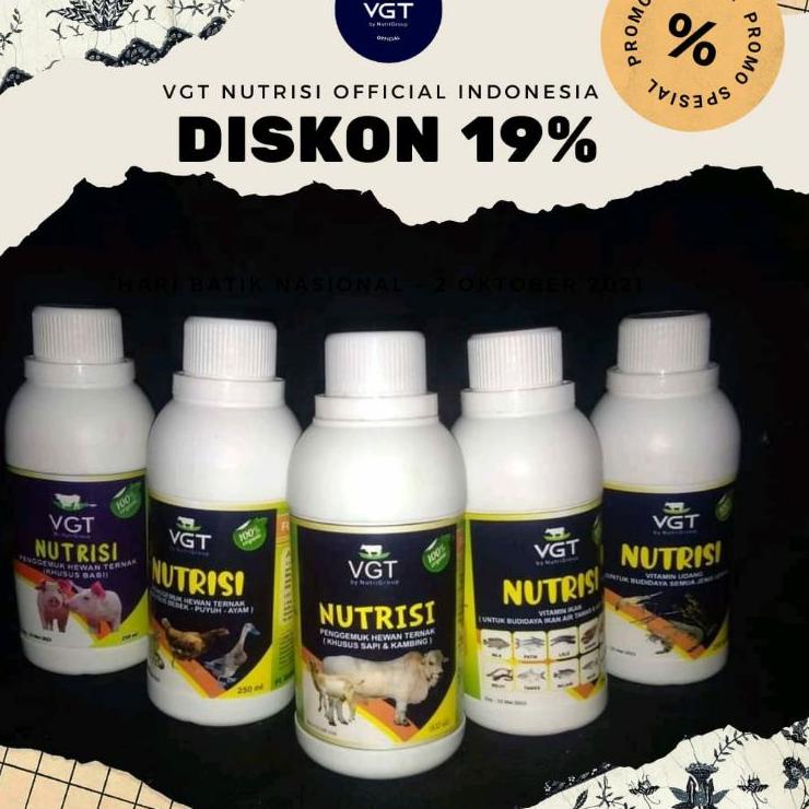 Jangan Ketinggalan order..  VGT nutrisi Ternak Sapi Kambing Domba Kuda Babi Kerbau Unggas Ayam kampu