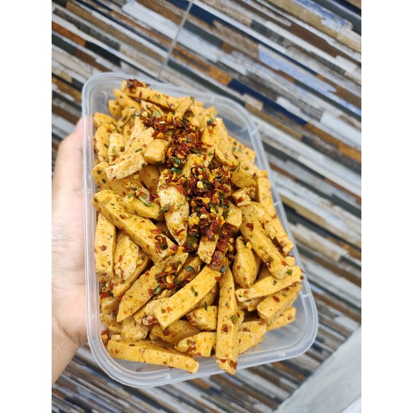 

250gram basreng stik pedas daun jeruk