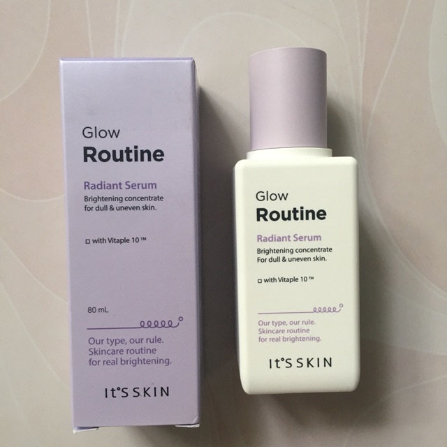 it's skin glow routine radiant serum