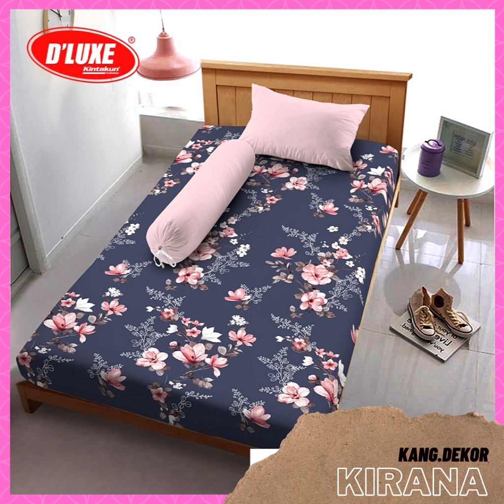 SPREI KINTAKUN D'LUXE MOTIF KIRANA 120x200 NO 3 SINGLE SEPREI CANTIK MURAH MOTIF TERBARU SEPRAI KAMAR TIDUR D’LUXE SEPREI AESTHETIC D LUXE KINTAKUN SEPRAI CANTIK SEPRE DLUXE PROMO ANTI LUNTUR MOTIF PLUS SARUNG BANTAL SPREI DEWASA ALAS KASUR SPREI ADEM