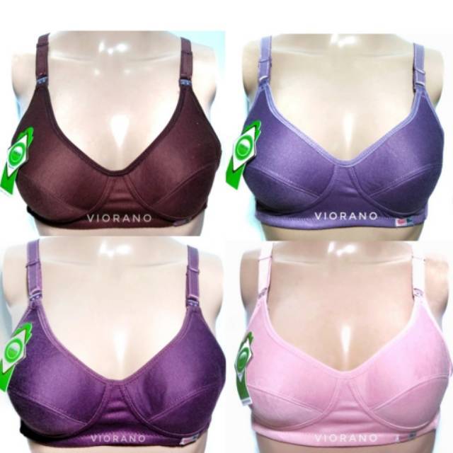 Sport Bra Viorano Hanna Jumbo Size 38 40 42 44 46 Bahan Adem Dan Tanpa Kawat Bh Wanita Murah Bra Cewek Kutang Ibu Pakaian Dalam Wanita