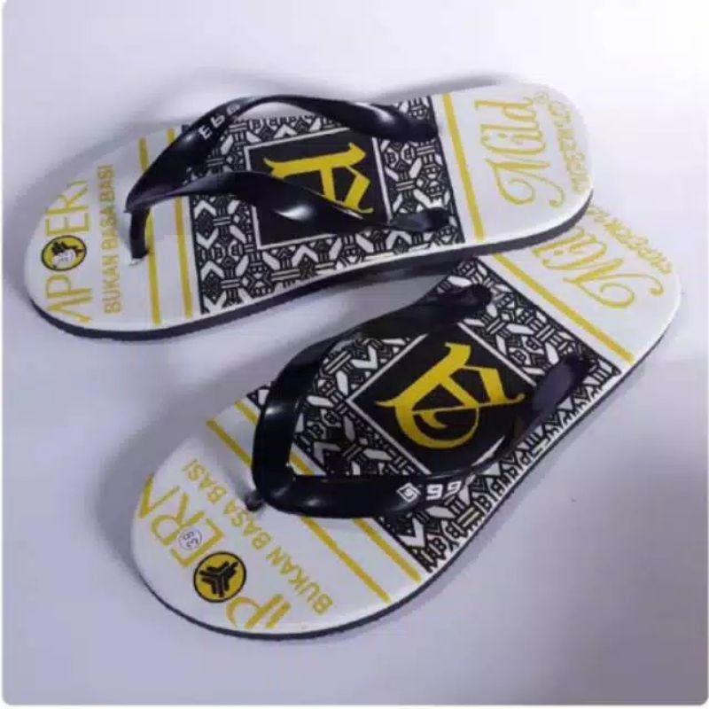 SANDAL JEPIT PRIA MOTIF ROKOK
