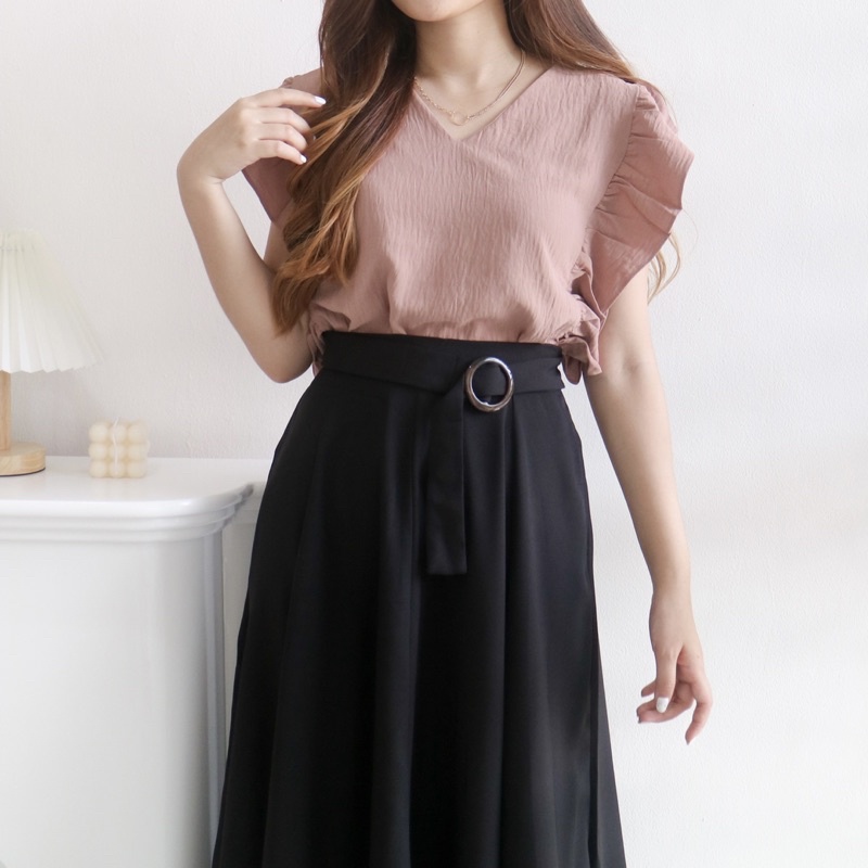 MSMO Juliet Long Skirt Belt / Rok Wanita / Skirt-3