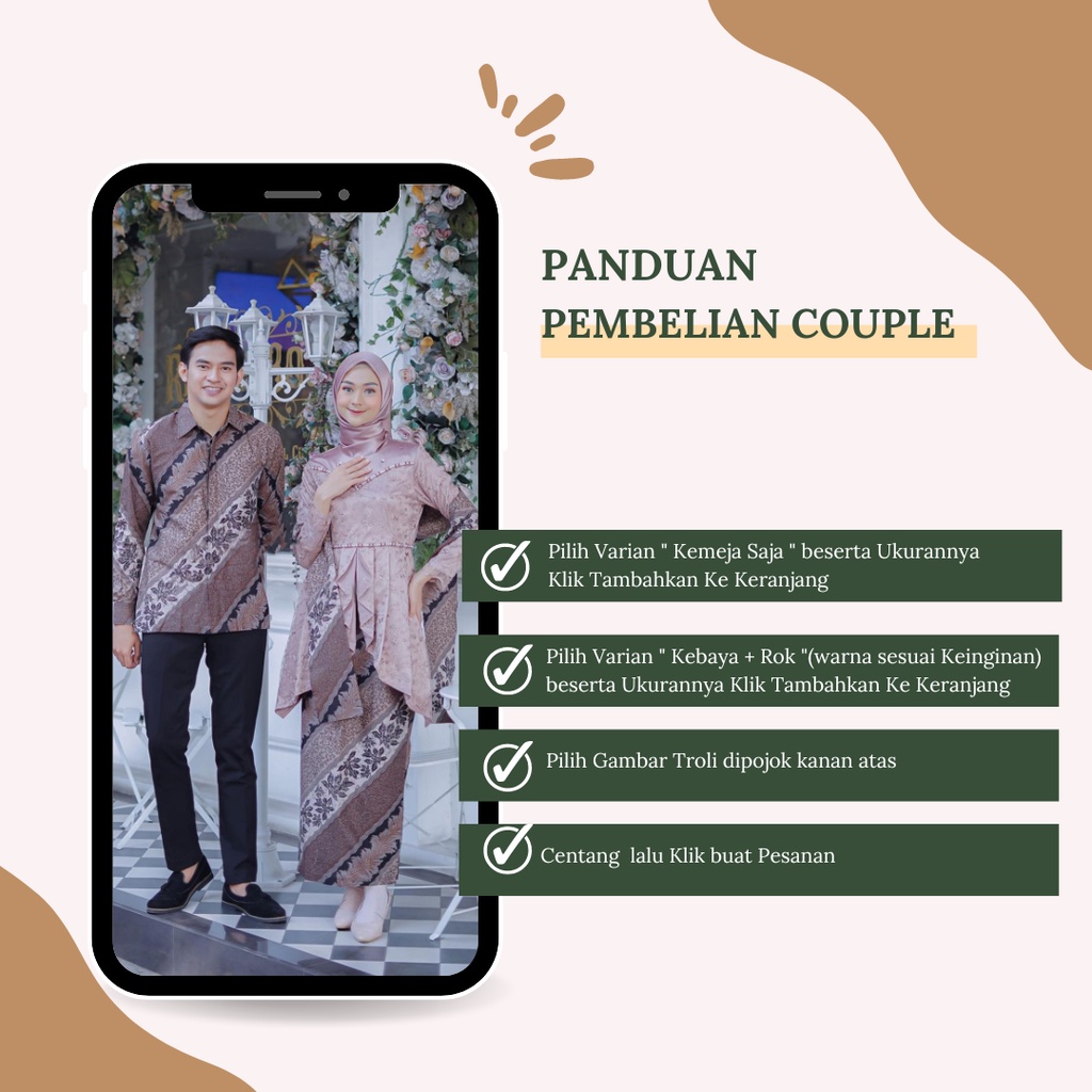 Kebaya Couple Modern Kebaya Wisuda Lamaran Baju Tunangan Batik Brukat Terbaru Baju Couple Pasangan Kondangan Terbaru 2022