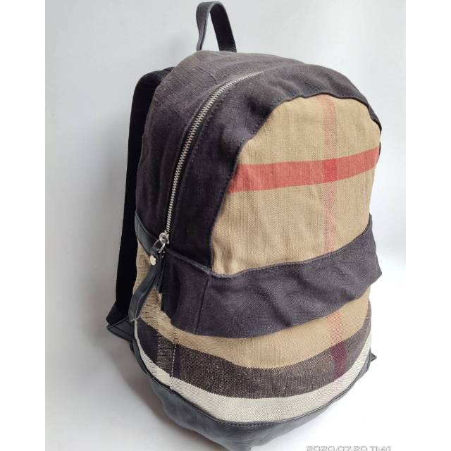 Burberry check print. Tas ransel burberry original