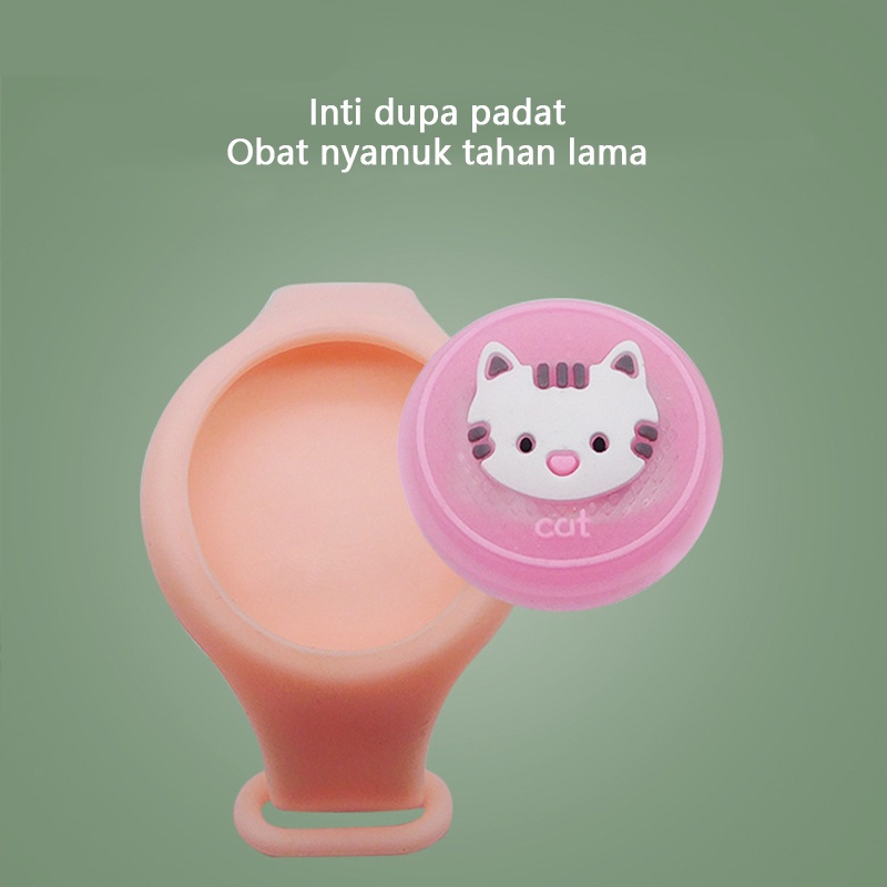 Gelang Anti Nyamuk Anal-Anak + LED Gelang lucu Gelang jam tangan (Packaging Dus)/C213