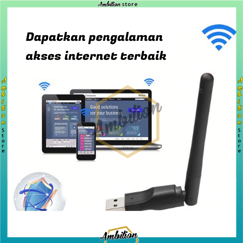 MT7601 [Bisa Bayar Ditempat]  USB Wifi Dongle Receiver Parabola dan Terrestrial DVB-T2