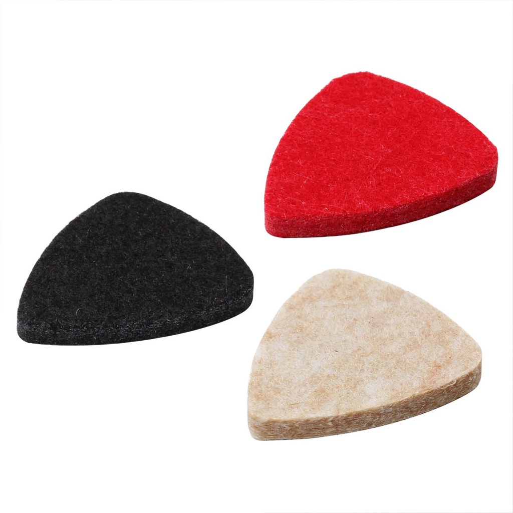 3pcs Pick Plectrum Ukulele Soprano Tenor Bahan Felt Lembut Ukuran 21 / 23 / 26 Inch Untuk Konser