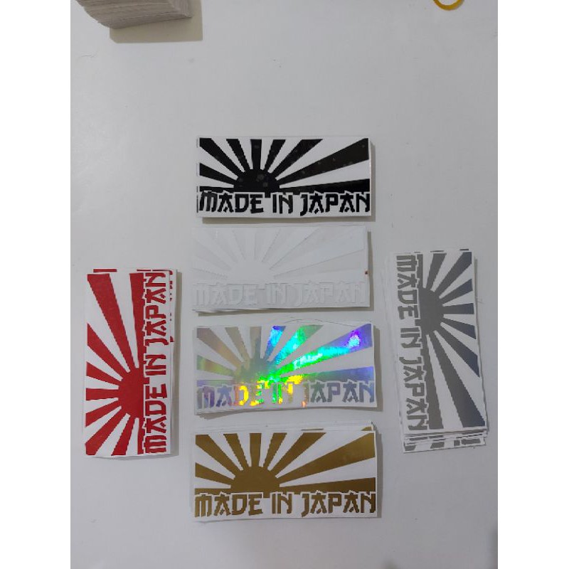 STICKER MADE IN JAPAN BENDERA JAPAN JDM CUTTING