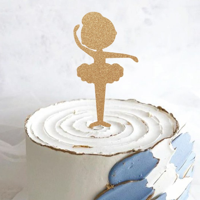 Caketopper Ballet Ballerina Girl Dekorasi Kue Ulang Tahun Anak Kids Hiasan Birthday Cake Perempuan