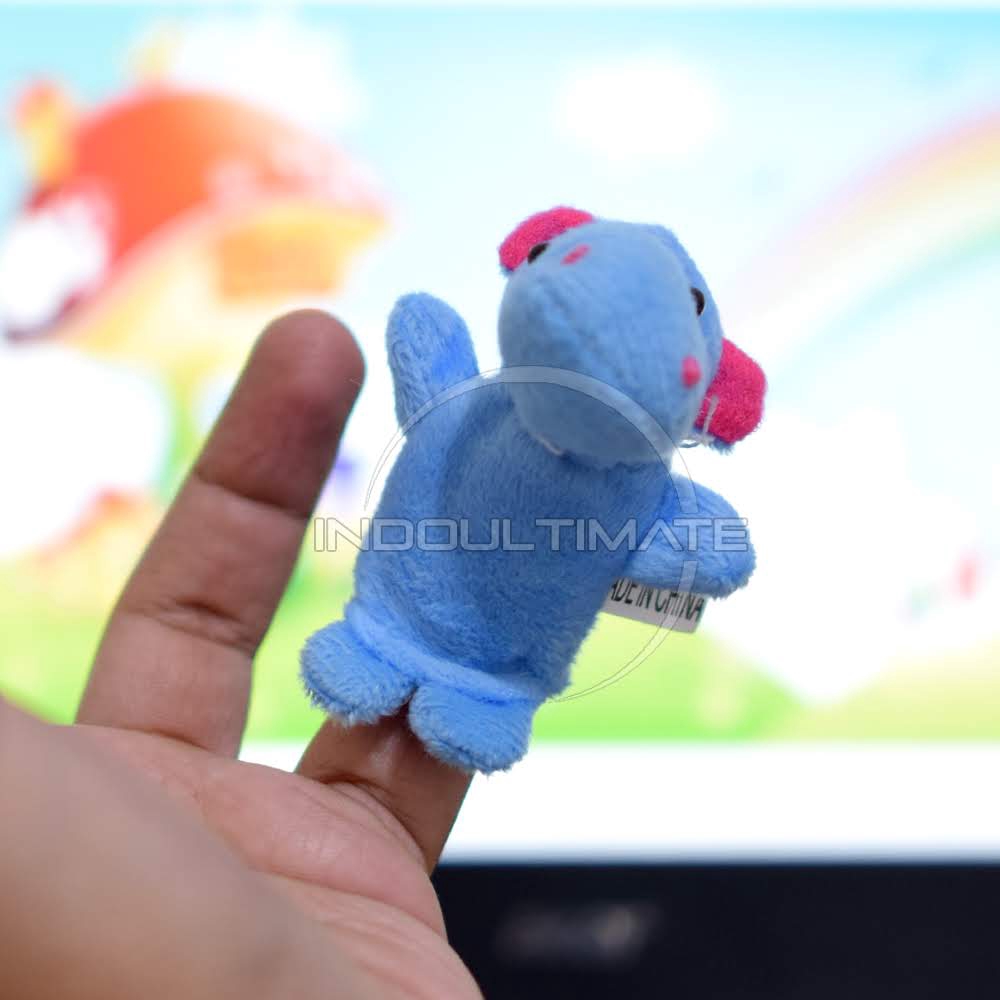 Boneka Jari Mainan Anak Bayi gambar Animal Finger Puppet MJ-01 Mainan Edukasi Boneka tangan