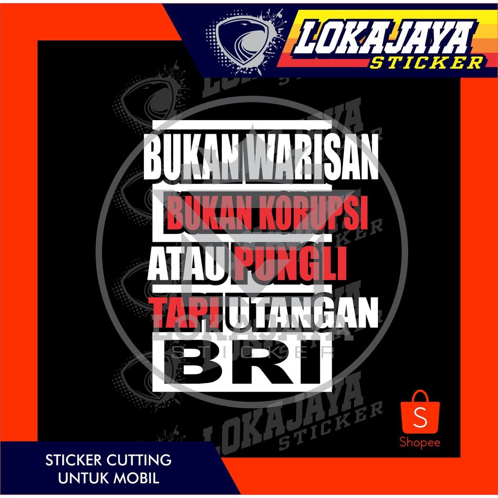 STICKER CUSTUM CUTTING KATA KATA LUCU TRUCK TREK OLENG Shopee Indonesia