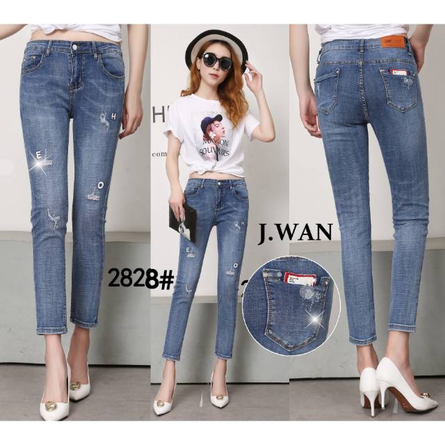 Jwan2828/celana panjang wanita/jeans import/celana stretch