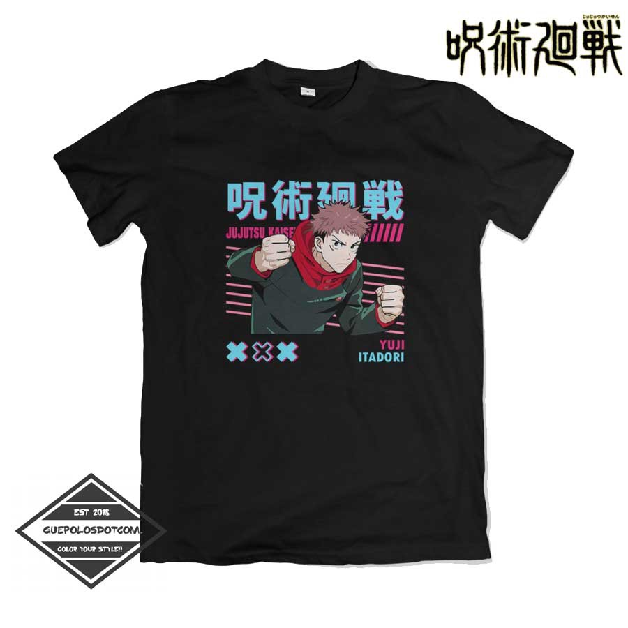 Kaos Yuji Itadori Anime Jujutsu Kaisen - KAOS ANIME MURAH Jujutsu Kaisen