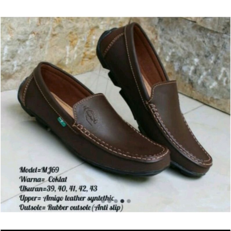 Sepatu Loafers Casual Pria Pantifel Anti Slip Kantor Cowok Kualitas Bagus sepatu gaya santai