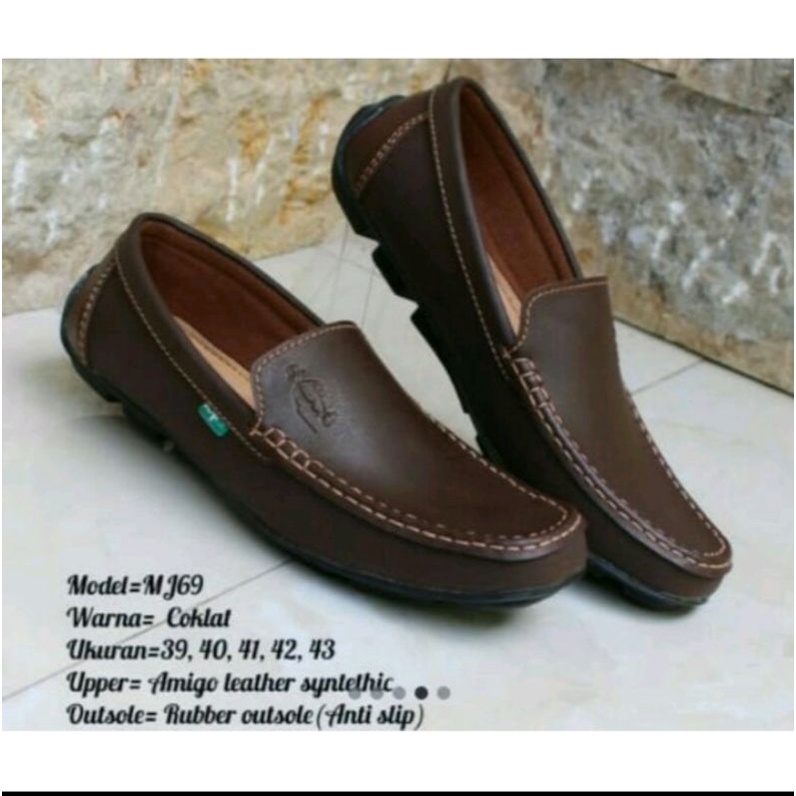 Sepatu Loafers Casual Pria Pantifel Anti Slip Kantor Cowok Kualitas Bagus