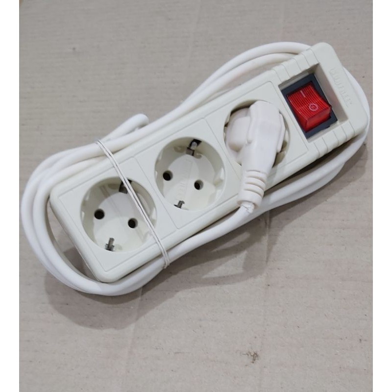 STOP KONTAK KABEL 3 LUBANG 3 METER - KABEL COLOKAN LISTRIK