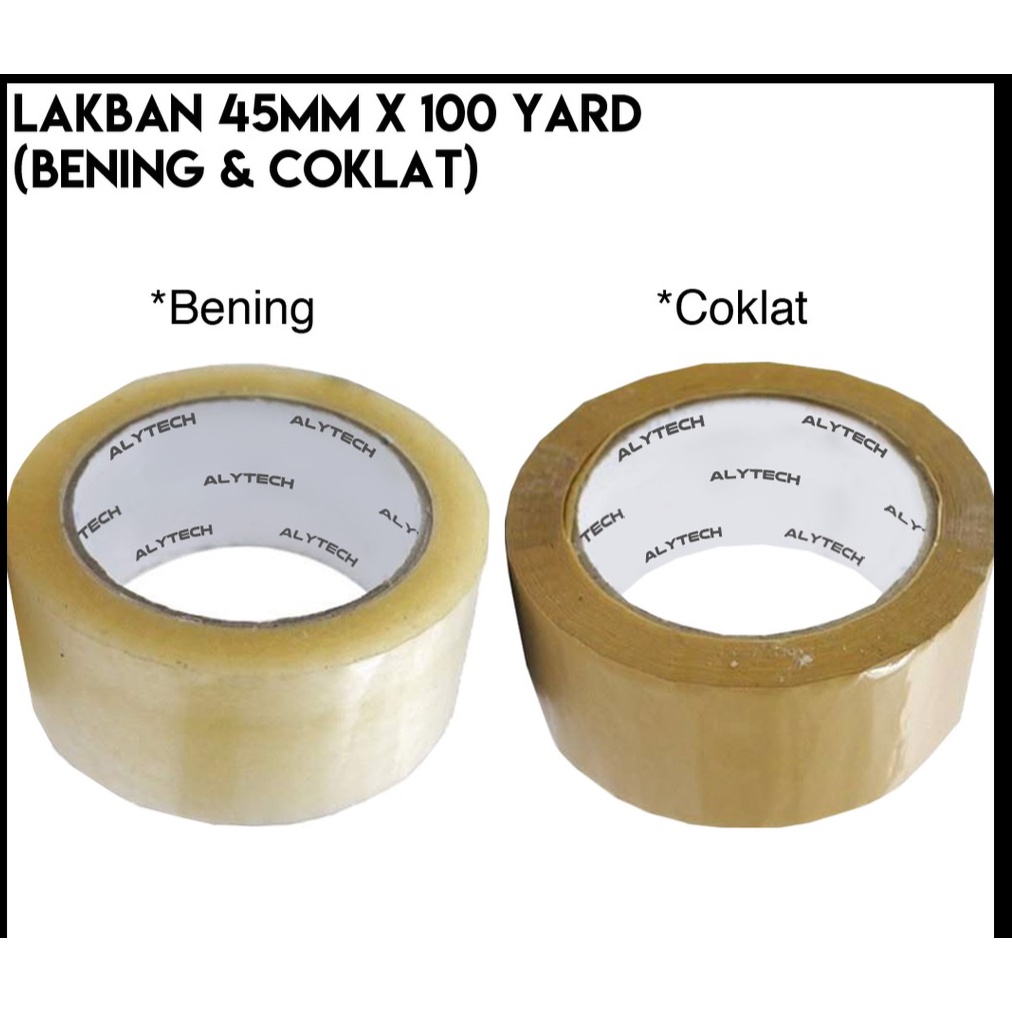 

LAKBAN BENING & COKLAT KAGUMI 45MM x 90 YARD