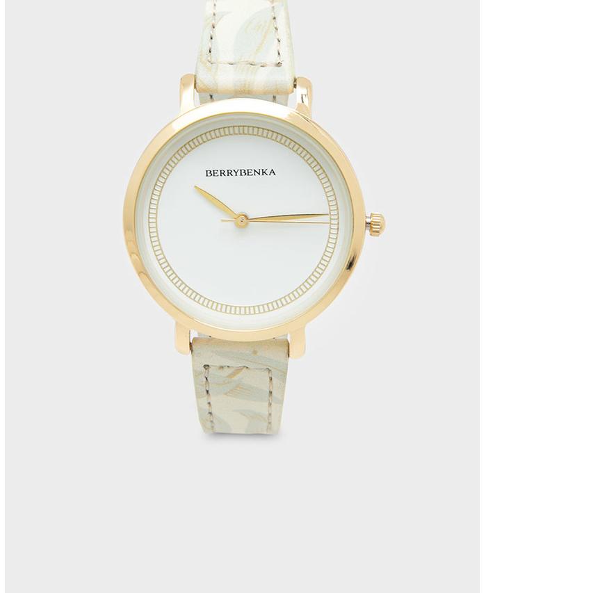 ➳➵✻ Berrybenka - Jam Tangan Kulit Wanita Sofia Carra Floral Strap Watches Super Promo