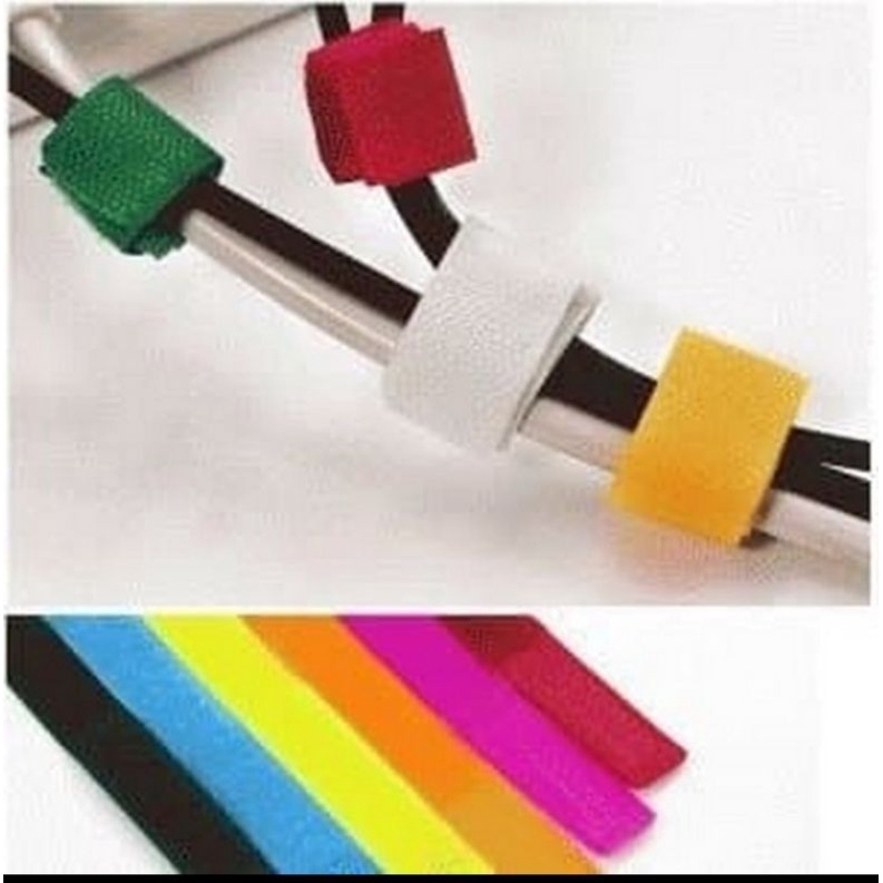 Kabel Tali Pengikat Serba Guna 1 meter / Velcro /Cable ties /kabel strap