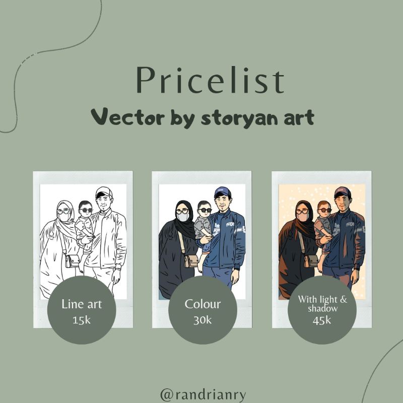 LINE ART / JASA VECTOR / JASA VECTOR WAJAH / VECTOR MURAH / ILUSTRASI DIGITAL / ILUSTRASI CARTOON / 