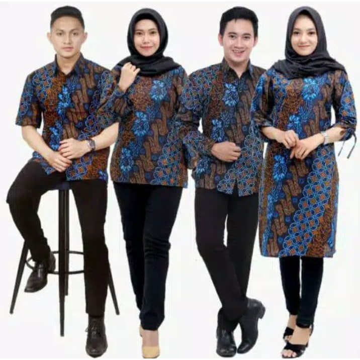 BATIK COPLE BAJU SERAGAM KERJA GURU PNS KANTOR ATASAN WANITA MODEREN