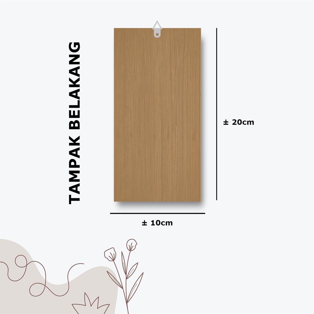 (COD) Hiasan Dinding - Pajangan Kayu Alfabet/Huruf BL02 - Walldecor