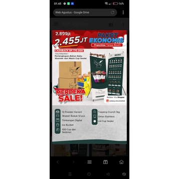 

Paket Ekonomis Promo Merdeka Sale