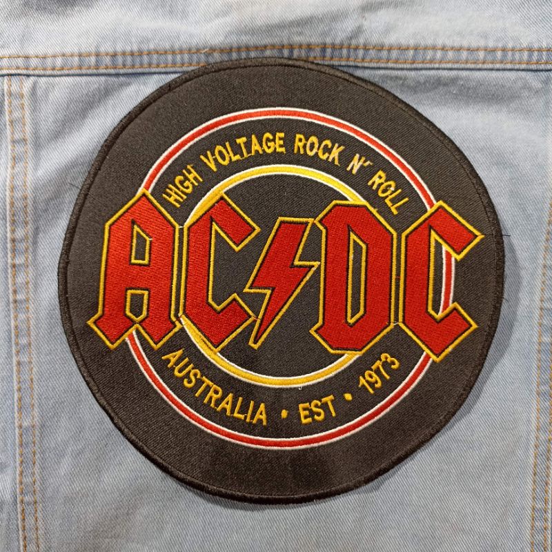 BACKPATCH BORDIR BESAR ACDC HIGH QUALITY