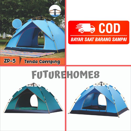 Tenda Camping Otomatis Biru Tenda Otomatis Outdoor &amp; Indoor Tenda Gunung