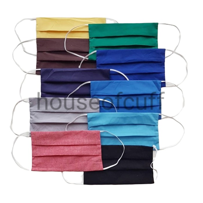 MASKER NON MEDIS KATUN 2 LAPIS by HOUSE OF CUFF - Filter isi Tissue