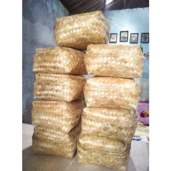 [ Halodul ] Besek bambu ukuran 20x20, besek catering uk 20x20, besek murah uk 20x20 | besek bambu ha