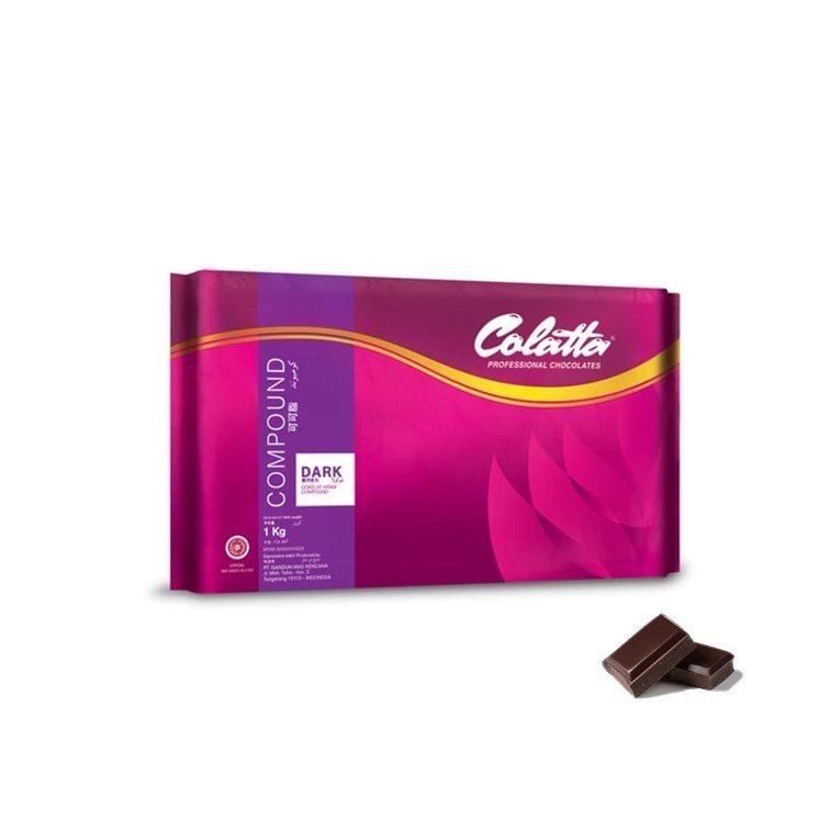 

COKLAT BLOK COLATTA /MERCOLADE DARK / WHITE COMPOUND 1 KG