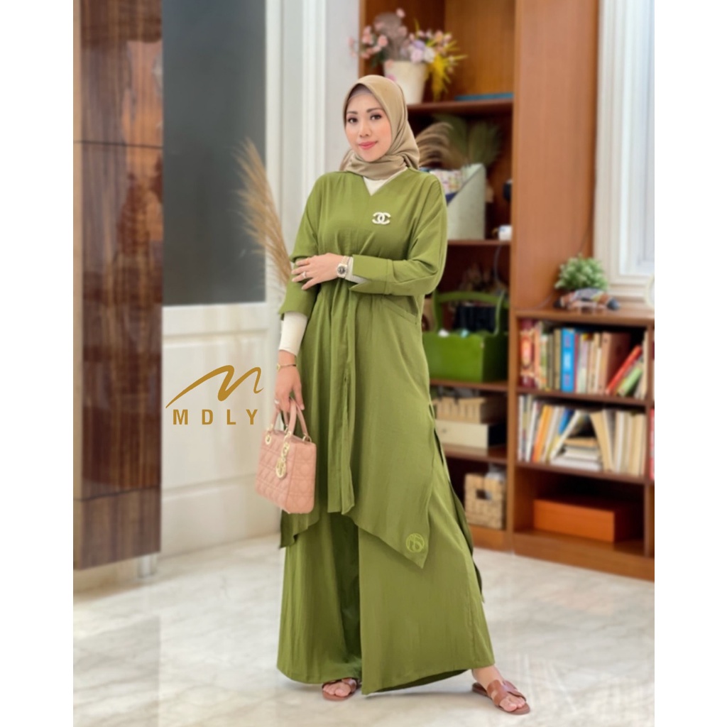 GAMIS DRESS SETELAN WANITA KEYLA SET REBORN BY MDLY