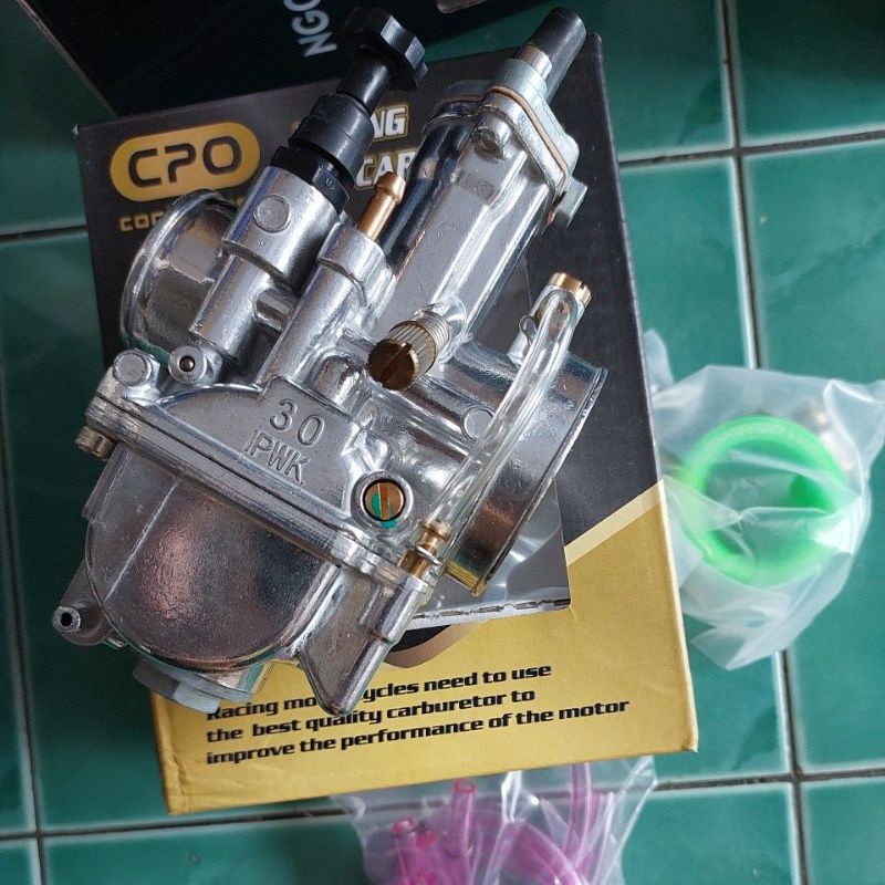Karburator pwk 28 cpo black karbu pwk 28 cpo power jet  plus jarum pj mj  karbu pe 28  pwk 28 ngo-Pwk 30 cpo chrom