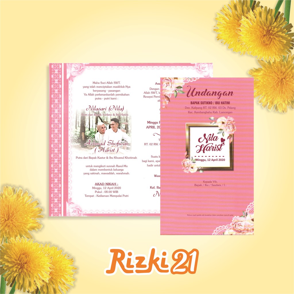 BLANGKO BLANKO UNDANGAN MURAH RIZKI 21