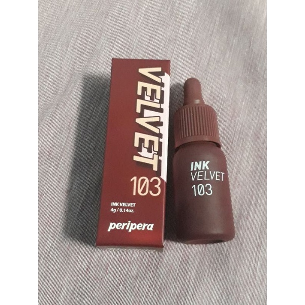 [PRELOVED] Peripera Ink Velvet 103 Taupe Chili Brick
