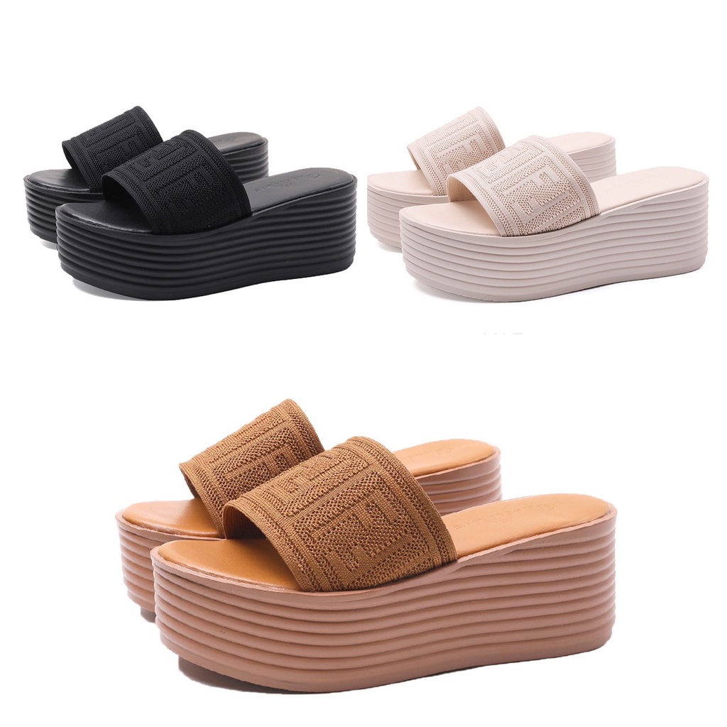 ANELA LYNE SANDAL SLOP WEDGES SADIYA ANE1015 ORIGINAL