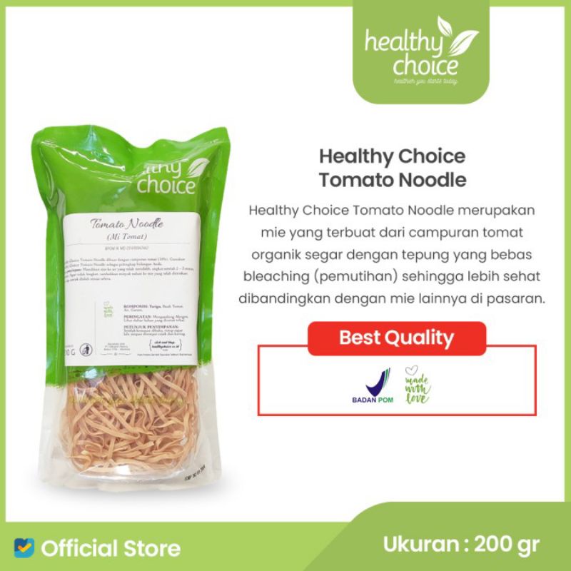 

HEALTHY CHOICE TOMATO NOODLE 200GR