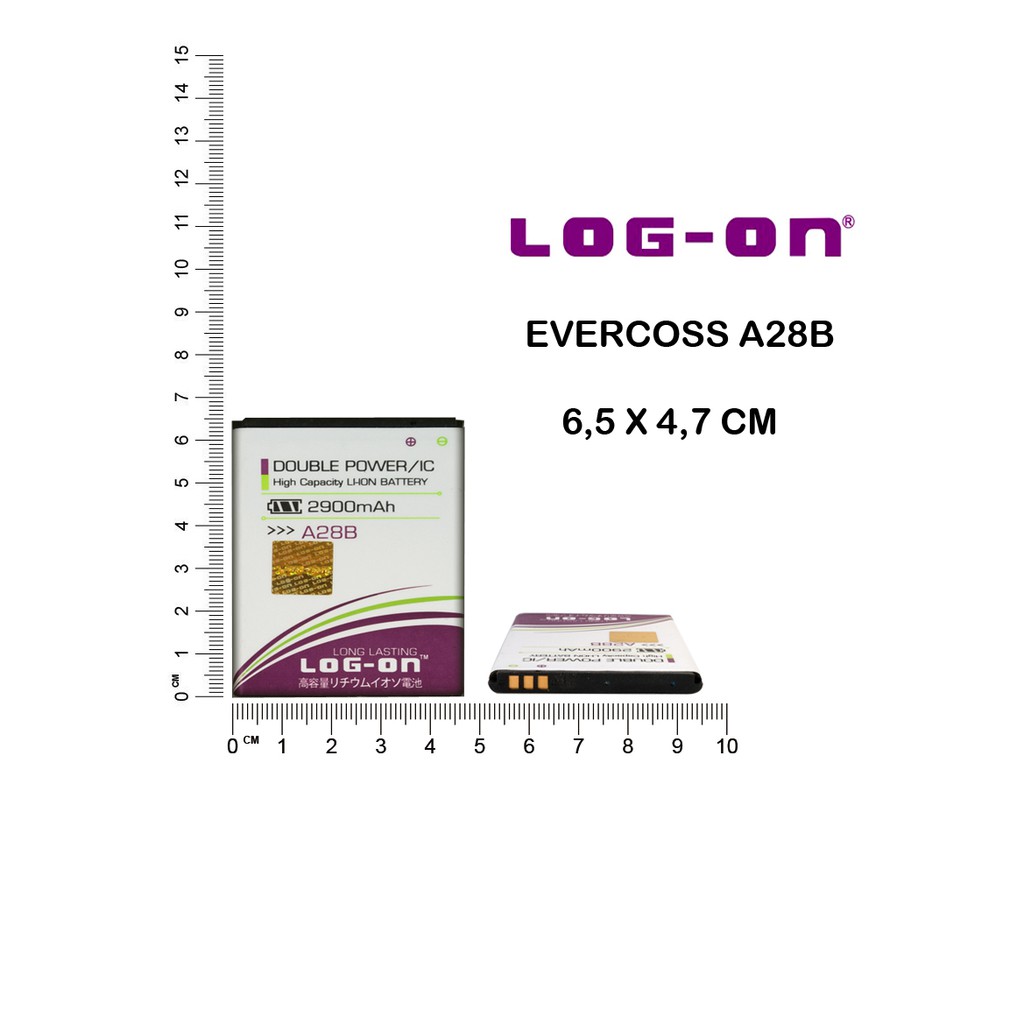 BATERAI EVERCOSS A28B - LOG ON DOUBLE POWER BATTERY BATRE