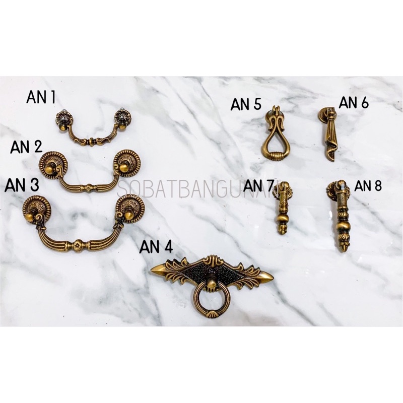 TARIKAN LEMARI KUNINGAN TEBAL / HANDLE LEMARI KUNINGAN