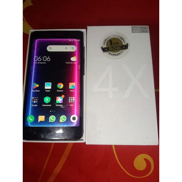 Redmi note 4x Ram 4/64 Snapdragon fullset hp minus lcd