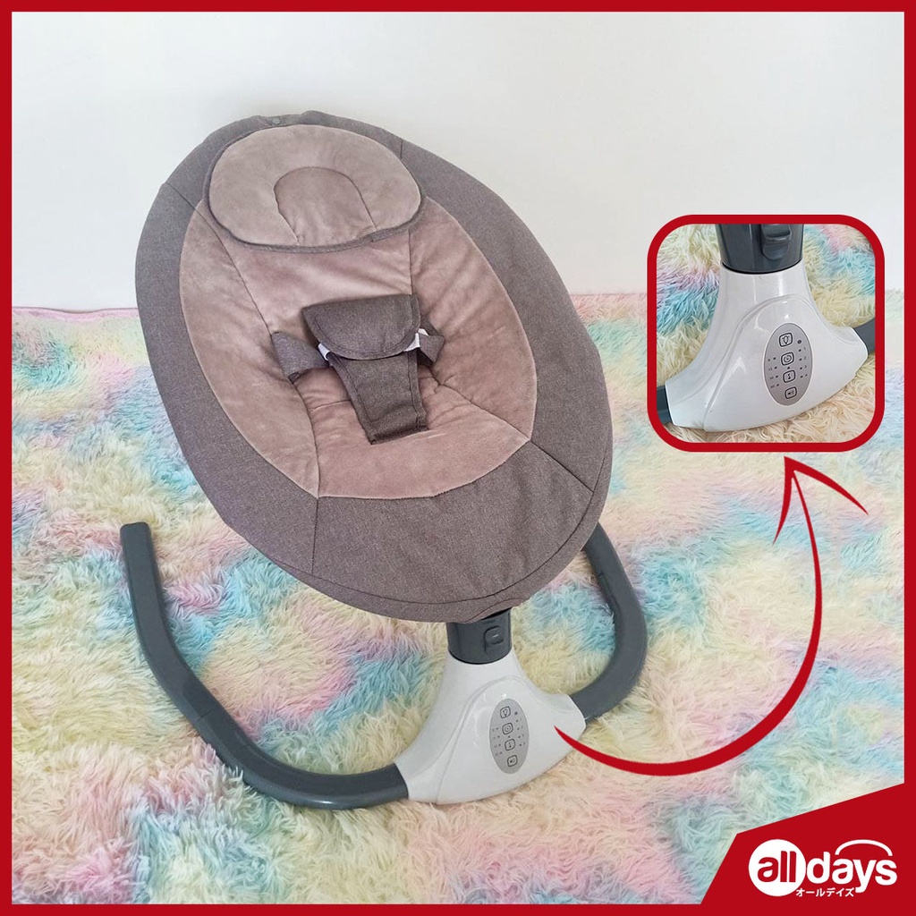 Alldays Electric Baby Bouncer With Bluetooth and Music / Baby Rocking Chair Elektrik dengan dan kelambu