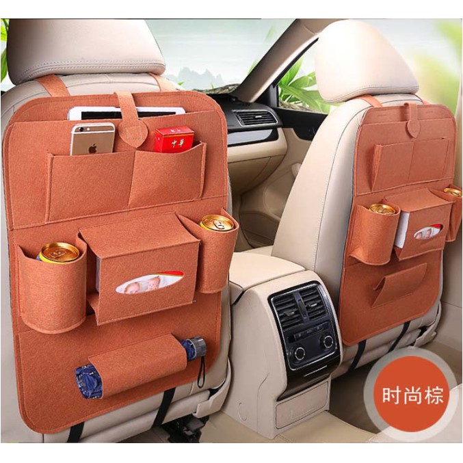 Car Seat Organizer Tas Mobil Multifungsi dipasang di belakang Jok