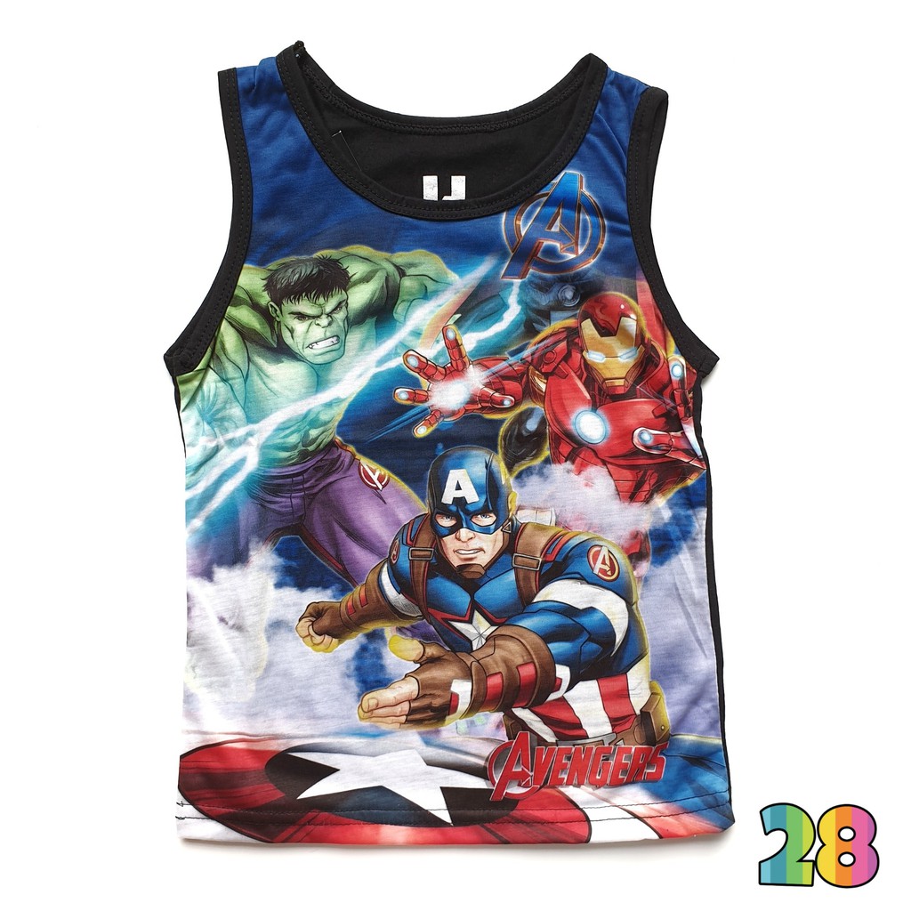 FURO Kaos Kutung Singlet Anak LakiLaki SUPERHEROES